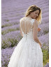 Ivory Lace Glitter Tulle Fabulous Wedding Dress